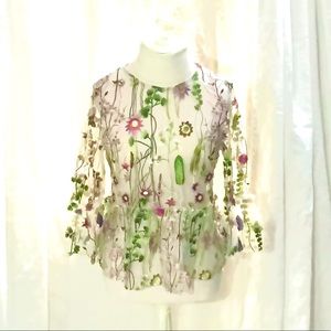 Secret Garden Blouse, Richly Embroidered❤️